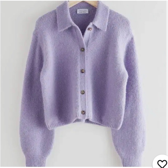 & Other Stories Sweaters - & Other Stories Lavender Cardigan